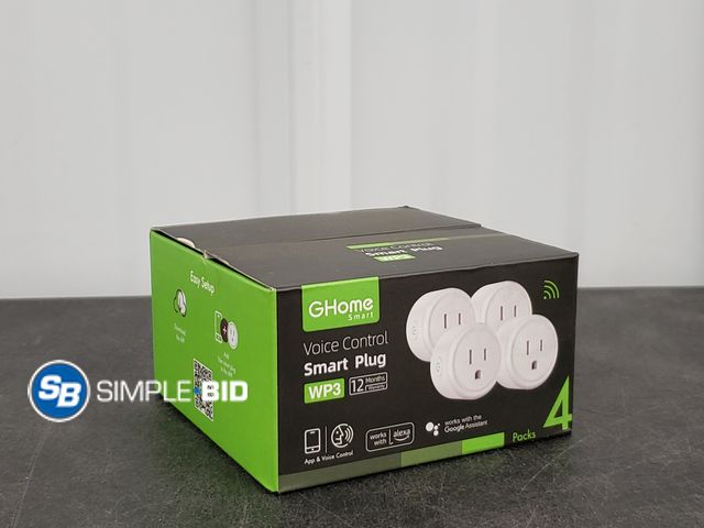 Lot 58-36619 - 4-Pack of Voice Control Smart Plugs