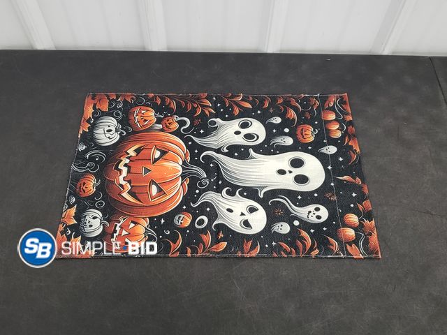Lot 58-83313 - New Double Sided Ghost and Pumpkin Garden Flag 12x18