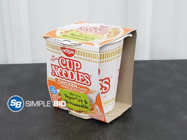 Lot 58-29766 - Nissin CUP NOODLES - 24 PACK - Chicken Flavor - unopened