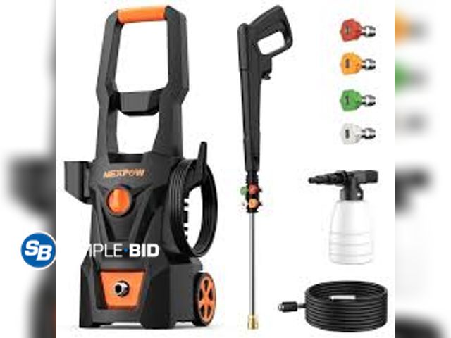 Lot 58-54953 - New NEXPOW Electric Pressure Washer, 4000PSI Max 2.6 GPM Power Washer with 30 ft Hose, 4 Different P...