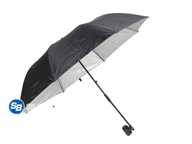 Lot 58-33617 - New Ozark Trail Chair Umbrella with Universal Clamp for Camp Chairs, Adult, Black