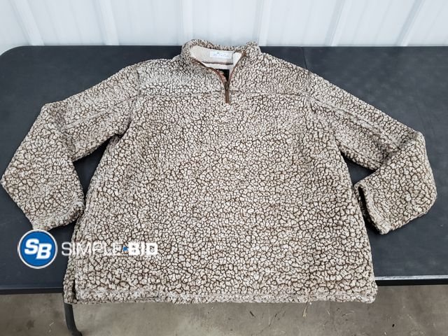 Lot 58-74705 - Men's Grizzly Sherpa 1/4 Fleece - SIZE XL - used but in good condition