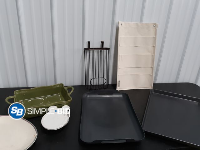 Lot 58-77104 - Lot of Various Household Items....Cookie Sheets, Corning Ware Dish and More!!