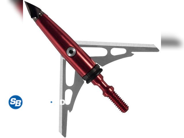 Lot 58-78381 - New Rage Chisel Tip SC Broadhead 100-Grain (3 Pack), Red