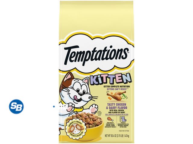 Lot 58-26919 - New Temptations Kitten Tasty Chicken &amp; Dairy Flavor Dry Cat Food For Kittens, 3.15 Lb Bag