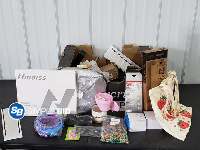 Lot 58-70279 - BOX of Small amazon items and more - variety of items - unused