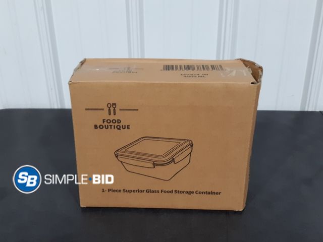 Lot 58-27375 - Food Boutique 1 Piece Superior Glass Food storage Container - 10 x 8 x 4"