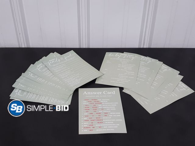Lot 58-21279 - Baby Shower Game - Baby Family Feud
