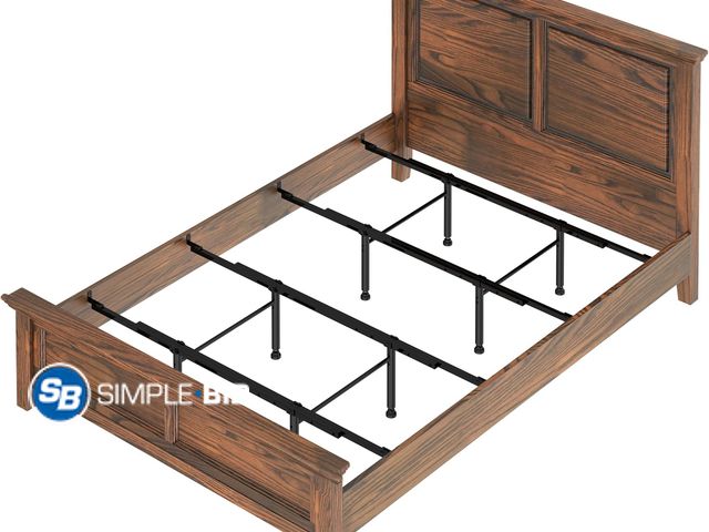 Lot 58-75697 - Bed Frame Support System - Universal Strong Center Support Beams Adjustable for for Full, Queen and ...
