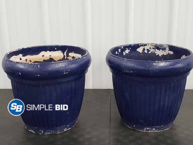 Lot 58-74739 - Lot of (2) Flower Planters - used condition