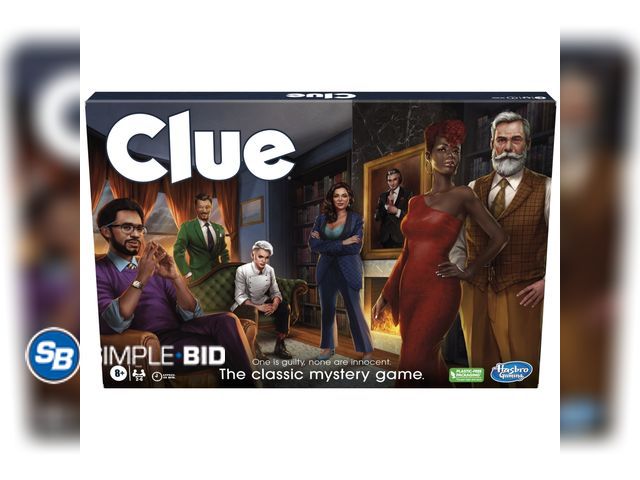 Lot 58-60858 - New Clue Board Game, Mystery Games for 2-6 Players, Family Games for Kids Ages 8 and Up
