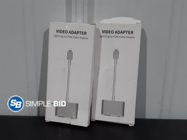Lot 58-35106 - Lot of (2) Video Adapters -Lightning to HDMI Video Adapter
