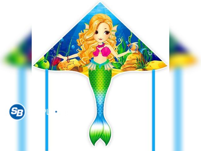 Lot 58-77747 - New Mint's Colorful Life Mermaid Kite for Girls &amp; Kids, Easiest to Fly Delta Kite