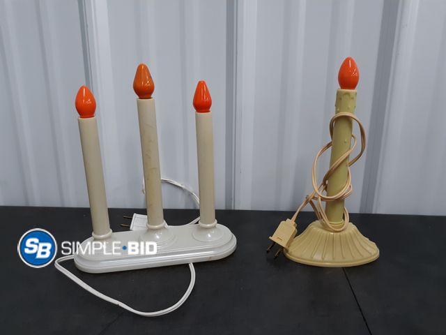 Lot 58-80075 - Box full of Window ledge Candle Sets - used but in good condition