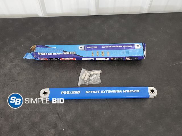 Lot 58-71918 - Proset Offset extension Wrench and 4 bits - appears unused