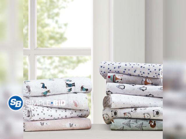 Lot 58-58936 - New Comfort Classics Cozy Soft Cotton Flannel Pink Cats 3 Piece Sheet Set, Twin