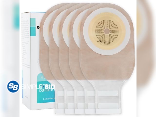 Lot 58-27144 - New KONWEDA 20 PCS Colostomy Bags, Ostomy Supplies,One Piece Drainable Ostomy Pouch for Ileostomy St...