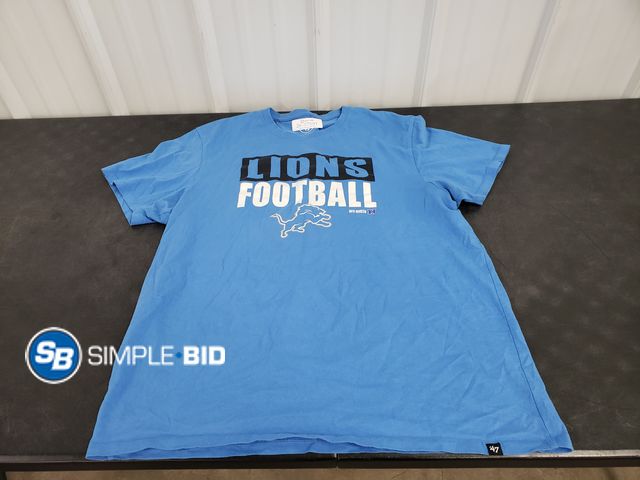Lot 58-57591 - Lions Football T Shirt - Size XL - Light Use
