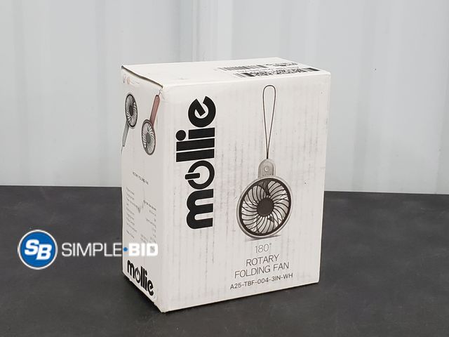 Lot 58-53224 - Mollie 180 Degree Rotary Folding Fan