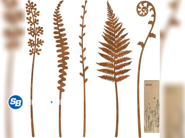 Lot 58-50638 - New Metal Flowers for Outside,Garden Stakes Decorative,Flower Bed Decor Plant Stakes,Garden Statues ...