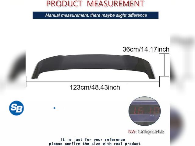 Lot 58-56995 - Roof Spoiler for BMW X3 G01 4Door 2018-2024 xDrive20i xDrive30i M40i Sport Utility Rear Roof Window ...