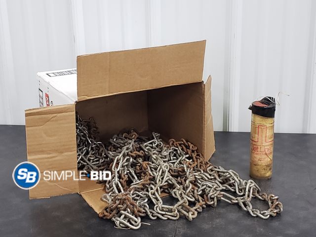 Lot 58-74782 - Box Full of Chain links and more