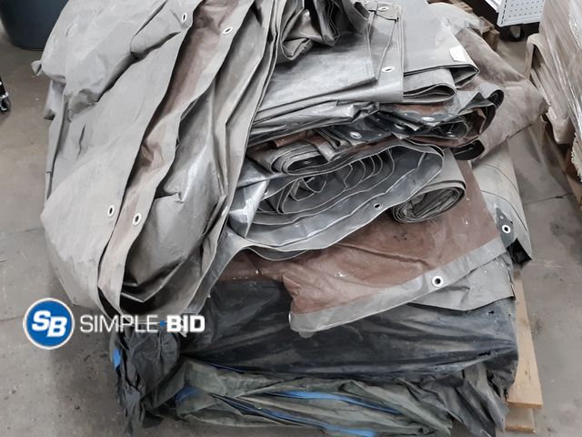 Lot 58-30083 - Skid full of Various Tarps