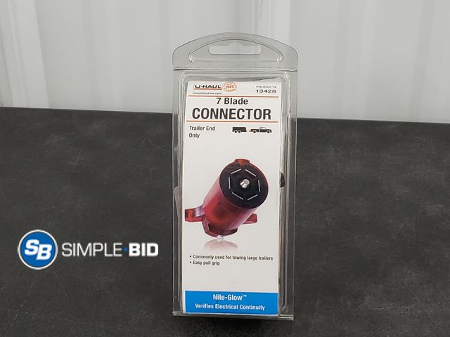 Lot 58-58824 - 7 Blade Connector for Trailer End Only - Nite Glow - Verifies Electrical Continuity