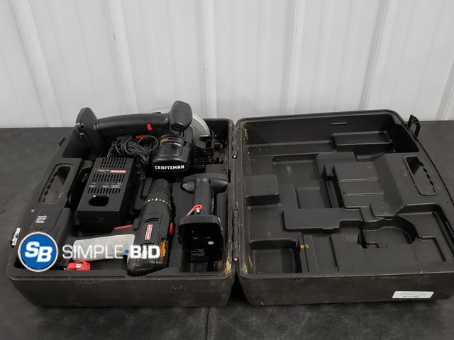 Lot 58-59642 - Craftsman Tool Set - Works - needs Battery