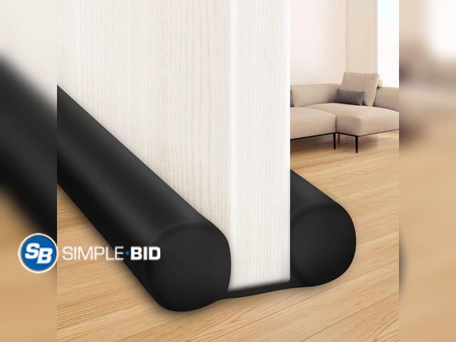 Lot 58-62887 - New MAXTID Large Door Draft Stopper for Bottom of Doors 36” Under Door Sweep Noise Blocker Black Gap...