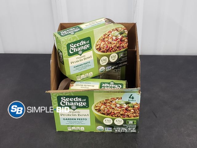 Lot 58-54313 - Seeds of Change Organic Protein Bowl - Garden Pesto 3 Bowls