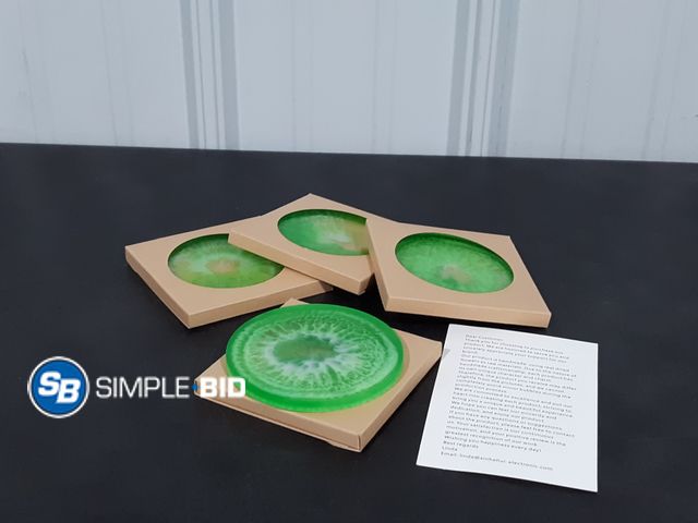 Lot 58-34230 - Kiwi Fruit Shaped Coaster - Set of 4