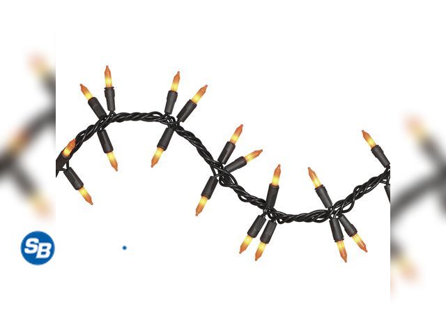 Lot 58-27771 - New Halloween 120-Count Indoor/Outdoor Orange Garland