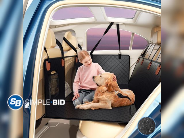 Lot 58-34405 - Back Seat Extender for Dogs Hard Bottom Car Seat Cover for Dogs 2024 Upgrade Materials Holds 400lbs ...