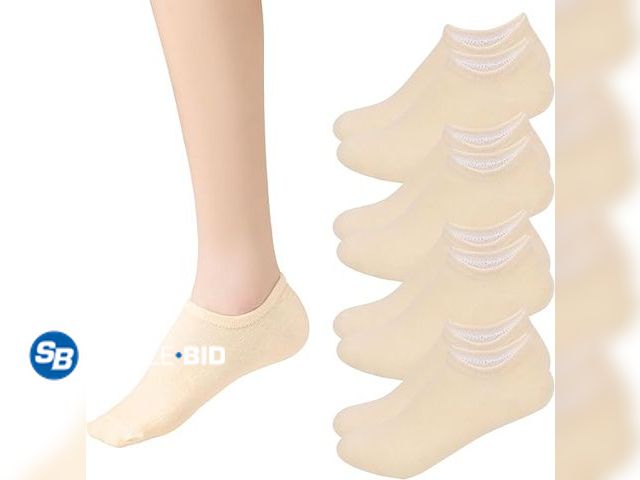 Lot 58-50760 - New Sunm Boutique No Show Socks Womens Low Cut &amp; Non Slip, Invisible Liner, Soft &amp; Stretchab...