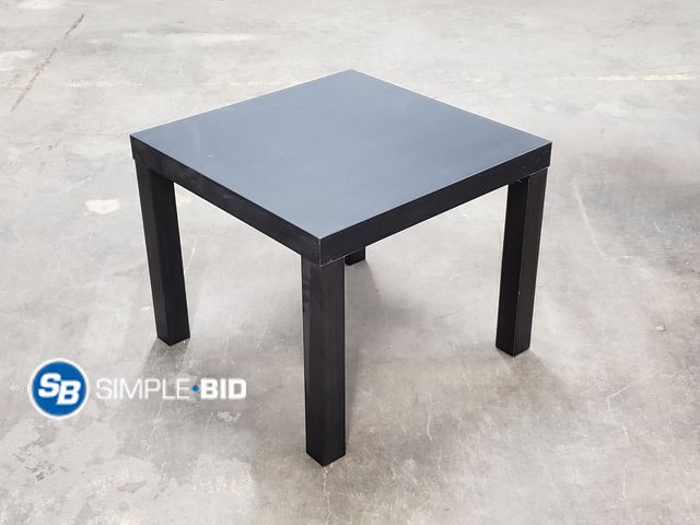 Lot 58-59520 - Ikea Side Table , Black 22x22x18"