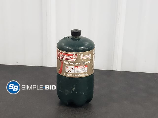 Lot 58-77619 - Coleman 16.4oz Propane fuel tank