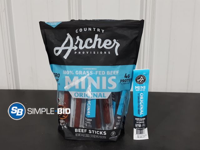 Lot 58-25986 - Country Archer Provisions Grass-Fed BEEF minis 23 individually packaged - unopened