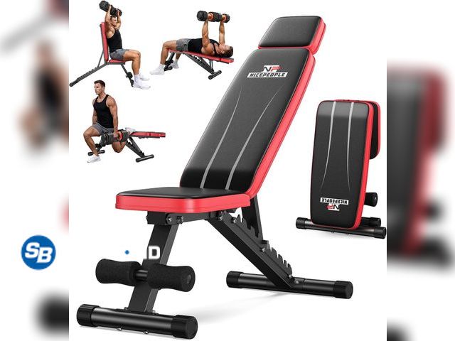 Lot 58-75842 - New NICEPEOPLE Adjustable Weight Bench for Home Gym, 660LBS Capacity Workout Bench with 8 Backrests ...