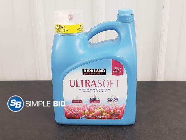 Lot 58-68491 - Kirkland Ultra Soft Premium Fabric Softener 150 fl oz - 1/2 Full