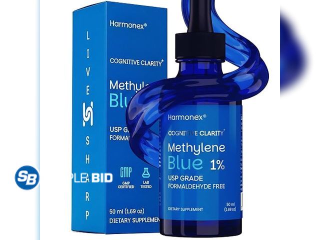 Lot 58-77842 - New Methylene Blue Drops for Humans 1% USP Pharmaceutical Grade | Methylene Blue Supplement for Focu...