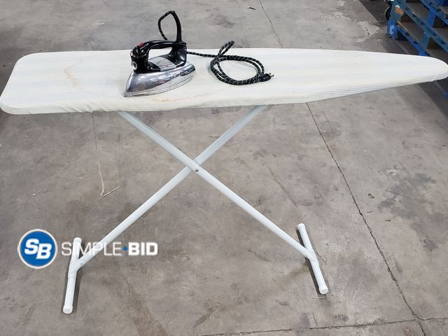 Lot 58-60464 - Ironing Board and Iron - used but in good condition
