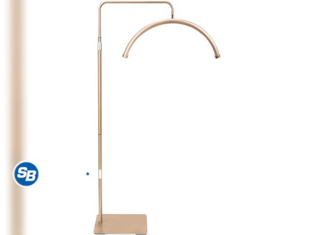 Lot 58-76076 - New 22-inch Half Moon Light LED Full Metal Body Lash Lamp, Gold For Eyelash Extensions, For Tattoo A...