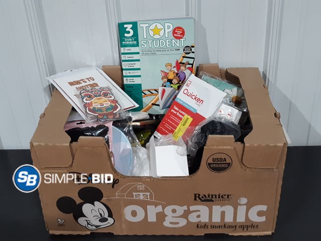 Lot 58-32504 - BOX of Small amazon items and more - various items - unused