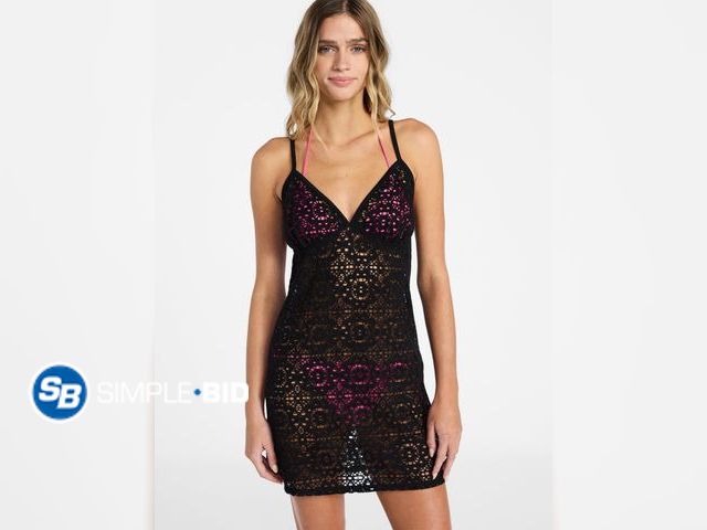 Lot 58-65365 - New No Boundaries Crochet Dress Coverup, Women's SIZE XS