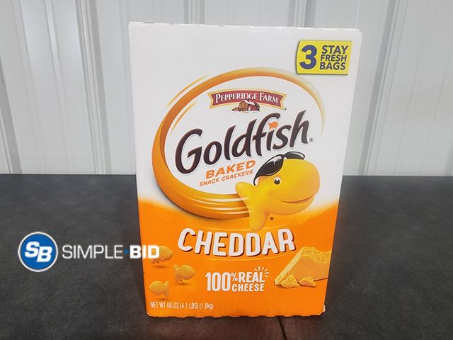 Lot 58-35616 - Pepperidge Farm GOLDFISH - 3 bags unopened - best by 5/26