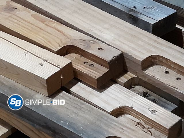 Lot 58-25446 - Lot of (15)  1 1/2" x 2 5/8" x 38" Wood Pieces
