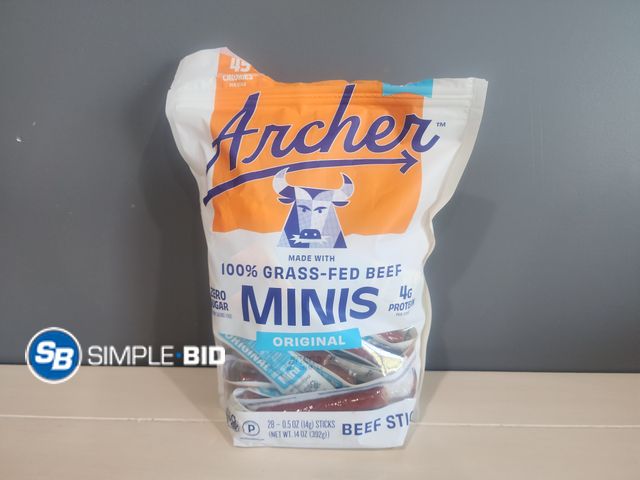 Lot 58-29798 - ARCHER! Minis Original BEEF STICKS - 28 individual sticks - unopened