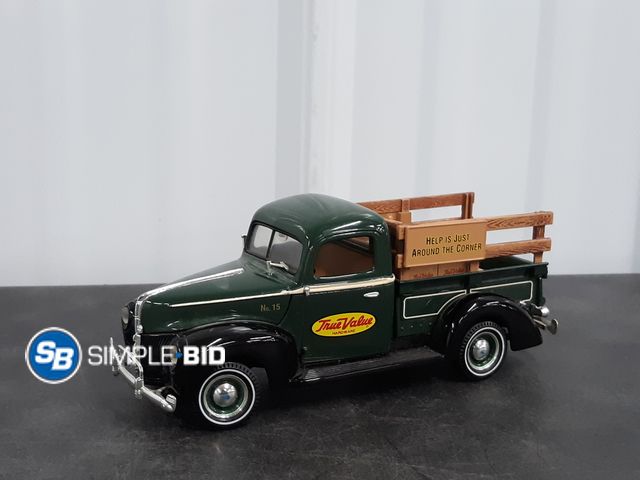 Lot 58-37157 - Die Cast Truck  True Value Die-Cast Bank, 1940 Ford Pickup Truck Replica