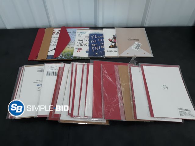 Lot 58-74939 - Lot of New Greeting Cards, From Birthday, Father's Day, everyday, Granddaughter, and much more - var...